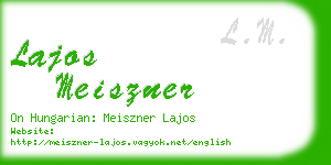 lajos meiszner business card